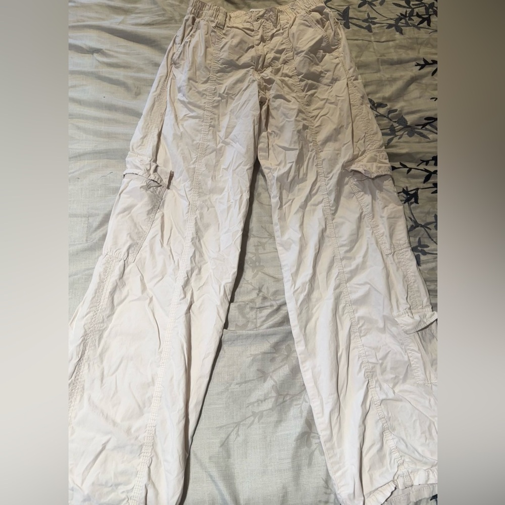Zara Light Cream Cargo Pants